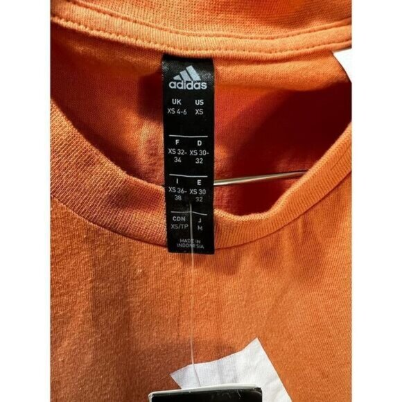 Women's Crewneck Adidas Graphic Logo Active Sport Tee Short Sleeve‎ Shirt - Picture 5 of 5